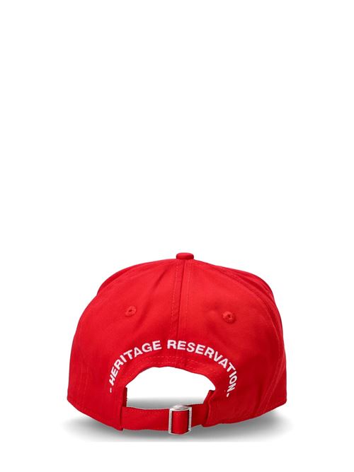 Cappello logo Twins con visiera Rosso DSQUARED2 | BCM0784 05C000014065